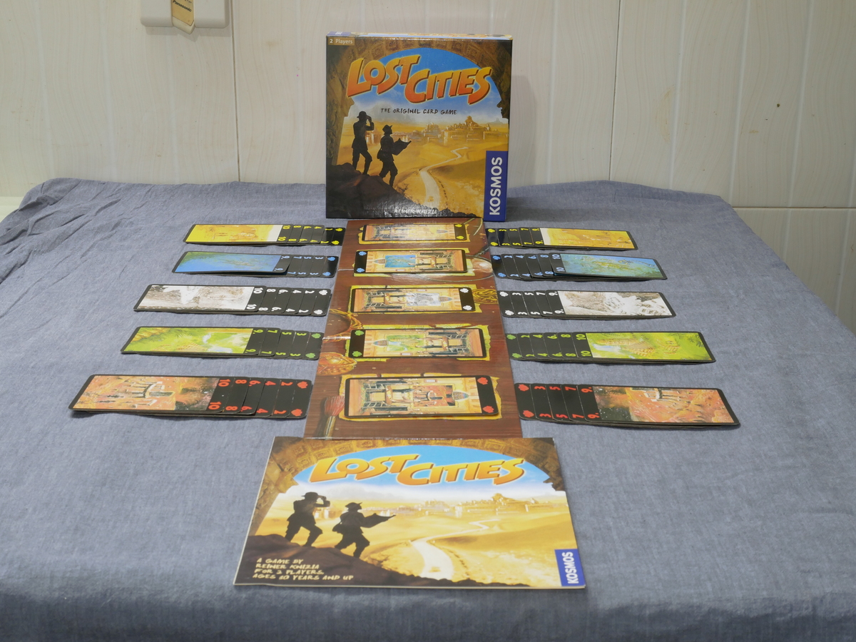 Lost cities quiet card game